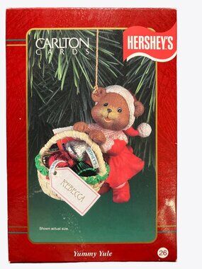 Carlton Cards Hershey's Yummy Yule Bear Ornament 1998